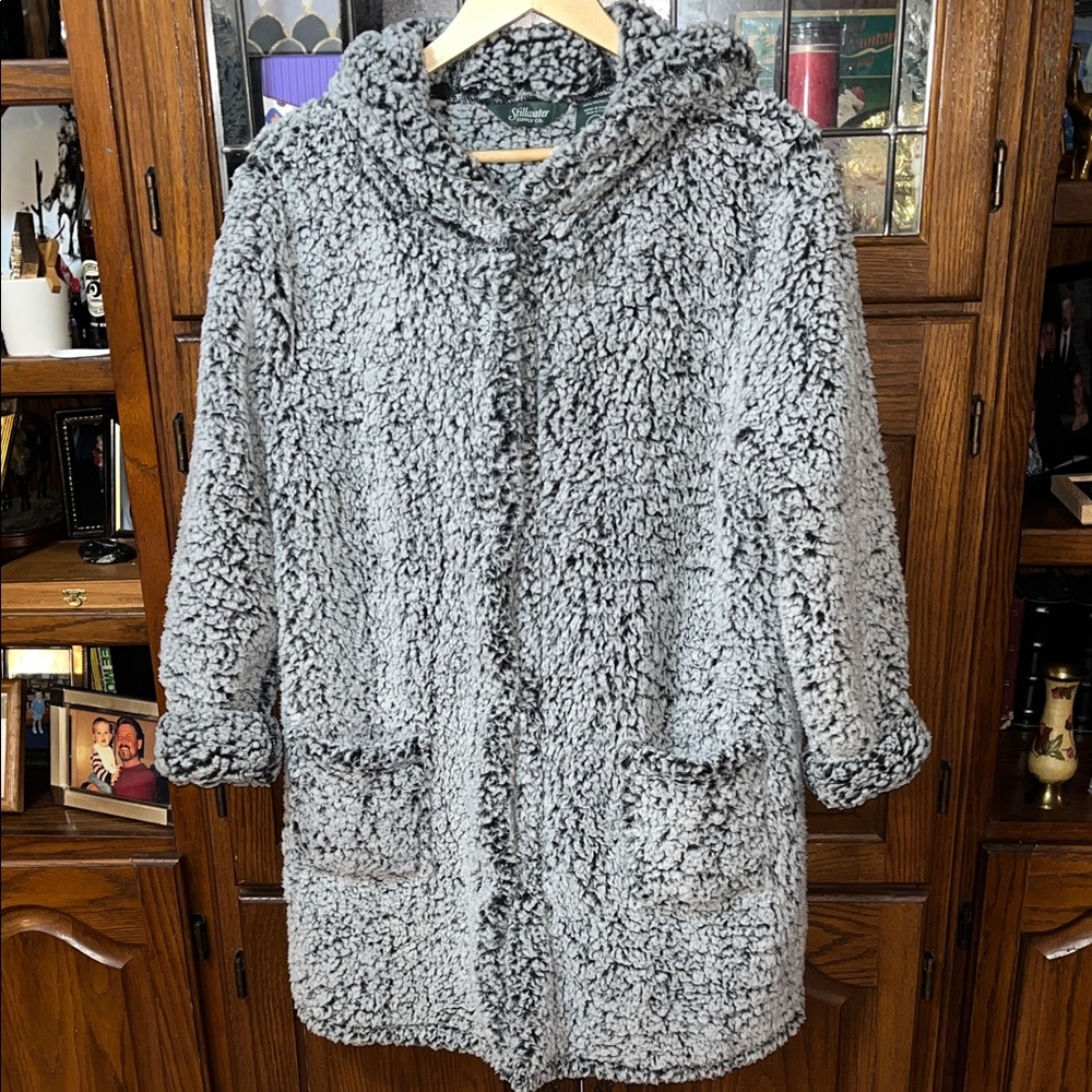 NWT Stillwater Supply Co. Cozy Black Sherpa Coat Size Large - Picture 7 of 12